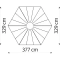 Vitavia Gewächshaus-Pavillon/ Vogelvoliere Circus 9000", Aluminium eloxiert, 9,0 m² | Wetterfestes & stabiles Treibhaus | Perfekt für Gemüse & Pflanzen | Robust & langlebig - Thumbnail 10