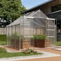 Vitavia Gewächshaus Mars 6700", Aluminium eloxiert, 6,7 m², 6 mm HKP | Wetterfestes & stabiles Treibhaus | Perfekt für Gemüse & Pflanzen | Robust & langlebig - Thumbnail 1