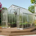 Vitavia Gewächshaus Olymp 9900", smaragd, 9,9 m², 4 mm HKP | Wetterfestes & stabiles Treibhaus | Perfekt für Gemüse & Pflanzen | Robust & langlebig - Thumbnail 10