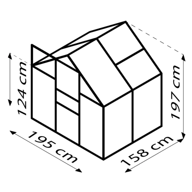 Vitavia Gewächshaus Calypso 3000", Aluminium eloxiert, 3,0 m², 6 mm HKP | Wetterfestes & stabiles Treibhaus | Perfekt für Gemüse & Pflanzen | Robust & langlebig – Bild 2
