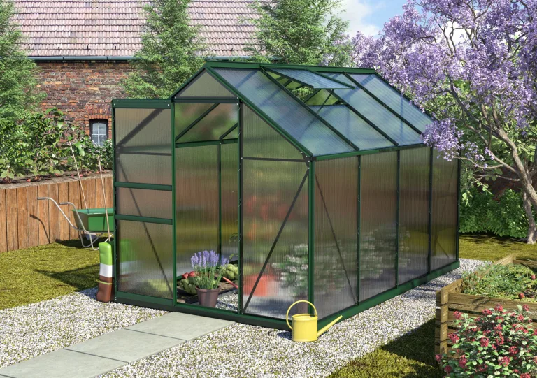 Vitavia Gewächshaus Calypso 3000", Aluminium eloxiert, 3,0 m², 6 mm HKP | Wetterfestes & stabiles Treibhaus | Perfekt für Gemüse & Pflanzen | Robust & langlebig – Bild 6