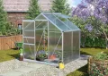 Vitavia Gewächshaus Calypso 3000", Aluminium eloxiert, 3,0 m², 6 mm HKP | Wetterfestes & stabiles Treibhaus | Perfekt für Gemüse & Pflanzen | Robust & langlebig - Thumbnail 4