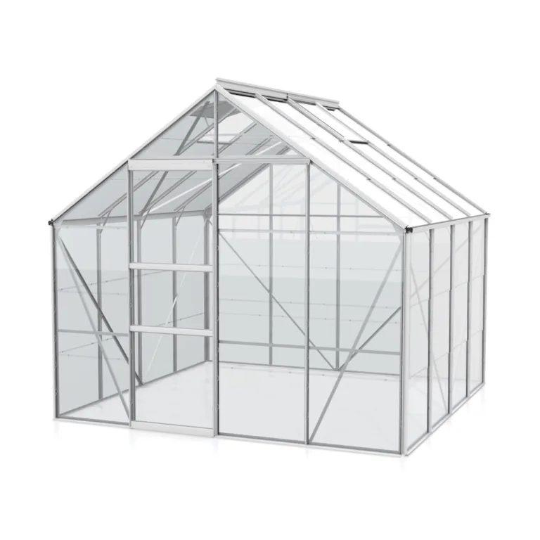 Vitavia Gewächshaus Merkur 8300", schwarz, 8,3 m², 3 mm ESG | Wetterfestes & stabiles Treibhaus | Perfekt für Gemüse & Pflanzen | Robust & langlebig – Bild 9