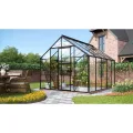 Vitavia Gewächshaus Merkur 8300", schwarz, 8,3 m², 3 mm ESG | Wetterfestes & stabiles Treibhaus | Perfekt für Gemüse & Pflanzen | Robust & langlebig - Thumbnail 4