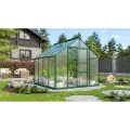 Vitavia Gewächshaus Merkur 8300", schwarz, 8,3 m², 3 mm ESG | Wetterfestes & stabiles Treibhaus | Perfekt für Gemüse & Pflanzen | Robust & langlebig - Thumbnail 10