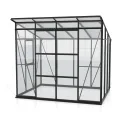 Vitavia Gewächshaus Playa 5900", schwarz, 5,9 m², 3 mm ESG, 6 mm HKP | Wetterfestes & stabiles Treibhaus | Perfekt für Gemüse & Pflanzen | Robust & langlebig - Thumbnail 5
