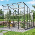 Vitavia Gewächshaus Playa 5900", schwarz, 5,9 m², 3 mm ESG, 6 mm HKP | Wetterfestes & stabiles Treibhaus | Perfekt für Gemüse & Pflanzen | Robust & langlebig - Thumbnail 6