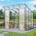Vitavia Gewächshaus Playa 5900", schwarz, 5,9 m², 3 mm ESG, 6 mm HKP | Wetterfestes & stabiles Treibhaus | Perfekt für Gemüse & Pflanzen | Robust & langlebig - Thumbnail 9