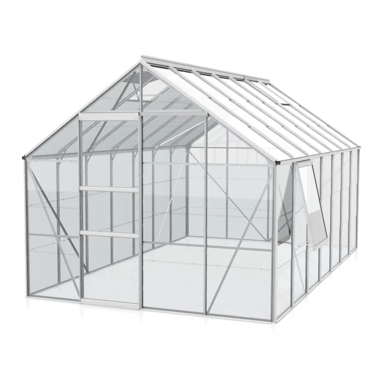 Vitavia Gewächshaus Meridian 1 11500", Aluminium, 11,5 m², 3 mm ESG | Wetterfestes & stabiles Treibhaus | Perfekt für Gemüse & Pflanzen | Robust & langlebig – Bild 3