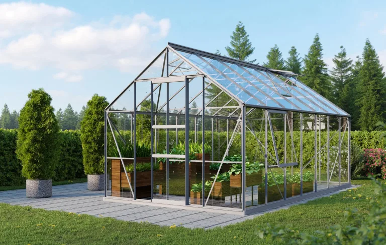 Vitavia Gewächshaus Meridian 1 11500", Aluminium, 11,5 m², 3 mm ESG | Wetterfestes & stabiles Treibhaus | Perfekt für Gemüse & Pflanzen | Robust & langlebig – Bild 1