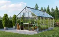 Vitavia Gewächshaus Meridian 1 11500", Aluminium, 11,5 m², 3 mm ESG | Wetterfestes & stabiles Treibhaus | Perfekt für Gemüse & Pflanzen | Robust & langlebig - Thumbnail 1