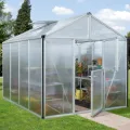 Vitavia Gewächshaus Zeus 8100", Aluminium eloxiert, 8,1 m², 16 mm HKP | Wetterfestes & stabiles Treibhaus | Perfekt für Gemüse & Pflanzen | Robust & langlebig - Thumbnail 1