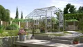 Vitavia Gewächshaus Jupiter 9900", smaragd grün, 9,9 m², 4 mm HKP | Wetterfestes & stabiles Treibhaus | Perfekt für Gemüse & Pflanzen | Robust & langlebig - Thumbnail 7