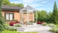 Vitavia Gewächshaus-Pavillon Juno 9000" inkl. Stahlfundament, Aluminium eloxiert, 9,0 m², 3 mm ESG, 6 mm HKP | Wetterfestes & stabiles Treibhaus | Perfekt für Gemüse & Pflanzen | Robust & langlebig - Thumbnail 9