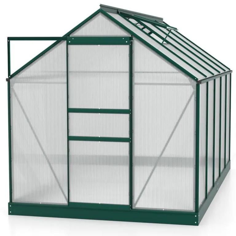 Vitavia Gewächshaus Planet 6200" inkl. Fundament, Aluminium, 6,2 m², 6 mm HKP | Wetterfestes & stabiles Treibhaus | Perfekt für Gemüse & Pflanzen | Robust & langlebig – Bild 8