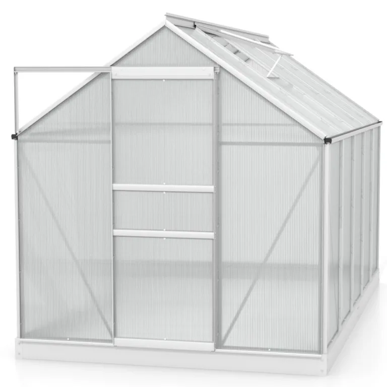 Vitavia Gewächshaus Planet 6200" inkl. Fundament, Aluminium, 6,2 m², 6 mm HKP | Wetterfestes & stabiles Treibhaus | Perfekt für Gemüse & Pflanzen | Robust & langlebig – Bild 1