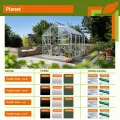 Vitavia Gewächshaus Planet 6200" inkl. Fundament, Aluminium, 6,2 m², 6 mm HKP | Wetterfestes & stabiles Treibhaus | Perfekt für Gemüse & Pflanzen | Robust & langlebig - Thumbnail 3