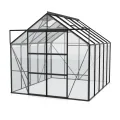 Vitavia Gewächshaus Uranus 8300", schwarz, 8,3 m², 3 mm ESG | Wetterfestes & stabiles Treibhaus | Perfekt für Gemüse & Pflanzen | Robust & langlebig - Thumbnail 3