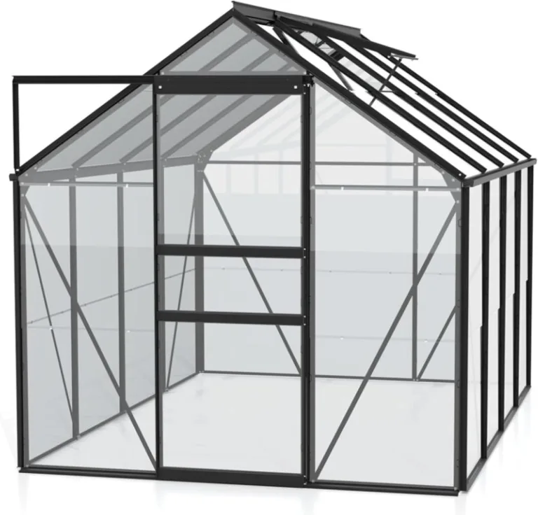 Vitavia Gewächshaus Venus 3800", Aluminium eloxiert, 3,8 m², 6 mm HKP | Wetterfestes & stabiles Treibhaus | Perfekt für Gemüse & Pflanzen | Robust & langlebig – Bild 7