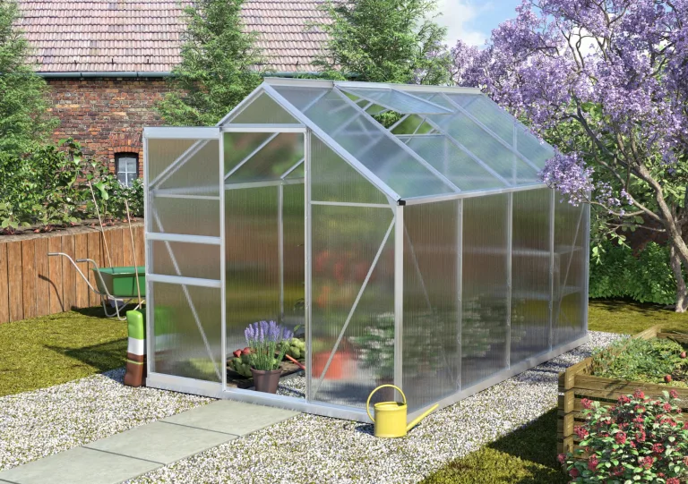 Vitavia Gewächshaus Calypso 3000", Aluminium eloxiert, 3,0 m², 4 mm HKP | Wetterfestes & stabiles Treibhaus | Perfekt für Gemüse & Pflanzen | Robust & langlebig – Bild 10