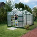 Vitavia Gewächshaus Mars 9900", smaragd grün, 9,9 m², 6 mm HKP | Wetterfestes & stabiles Treibhaus | Perfekt für Gemüse & Pflanzen | Robust & langlebig - Thumbnail 3