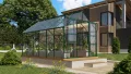 Vitavia Gewächshaus Mars 9900", smaragd grün, 9,9 m², 3 mm ESG | Wetterfestes & stabiles Treibhaus | Perfekt für Gemüse & Pflanzen | Robust & langlebig - Thumbnail 1