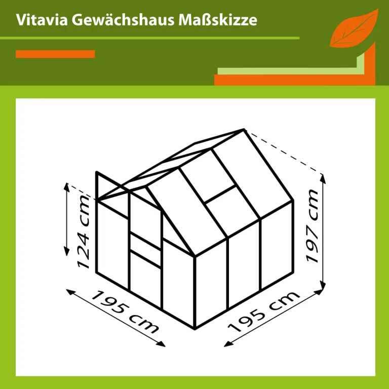 Vitavia Gewächshaus Venus 3800", Aluminium eloxiert, 3,8 m², 3 mm ESG | Wetterfestes & stabiles Treibhaus | Perfekt für Gemüse & Pflanzen | Robust & langlebig – Bild 2
