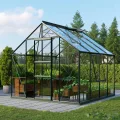Vitavia Gewächshaus Meridian 1 9900", Aluminium, 9,9 m², 4 mm HKP | Wetterfestes & stabiles Treibhaus | Perfekt für Gemüse & Pflanzen | Robust & langlebig - Thumbnail 9