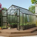 Vitavia Gewächshaus Olymp 6700", Aluminium, 6,7 m², 3 mm ESG | Wetterfestes & stabiles Treibhaus | Perfekt für Gemüse & Pflanzen | Robust & langlebig - Thumbnail 7