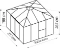Vitavia Gewächshaus Kingston inkl. Ready2Grow Zubehör-Set, Aluminium eloxiert, 10,2 m², 10 mm HKP | Wetterfestes & stabiles Treibhaus | Perfekt für Gemüse & Pflanzen | Robust & langlebig - Thumbnail 9