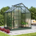Vitavia Gewächshaus Comet 6200", Aluminium, 6,2 m², 4 mm HKP | Wetterfestes & stabiles Treibhaus | Perfekt für Gemüse & Pflanzen | Robust & langlebig - Thumbnail 7