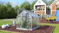 Vitavia Minigewächshaus Merlin, Aluminium eloxiert, HKP ca. 4mm | Wetterfestes & stabiles Treibhaus | Perfekt für Gemüse & Pflanzen | Robust & langlebig - Thumbnail 5