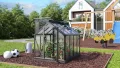 Vitavia Minigewächshaus Merlin, Aluminium eloxiert, HKP ca. 4mm | Wetterfestes & stabiles Treibhaus | Perfekt für Gemüse & Pflanzen | Robust & langlebig - Thumbnail 6