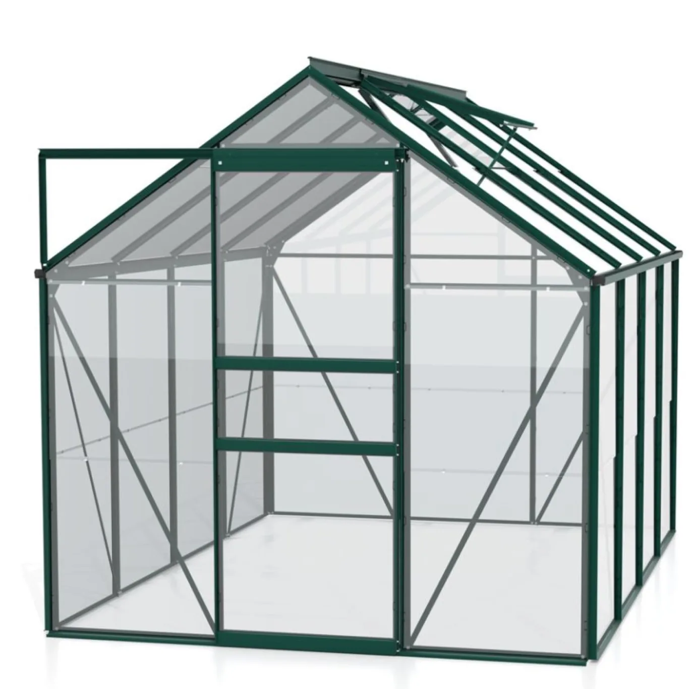 Vitavia Gewächshaus Venus 5000", smaragd grün, 5,0 m², 3 mm ESG | Wetterfestes & stabiles Treibhaus | Perfekt für Gemüse & Pflanzen | Robust & langlebig - Bild 1