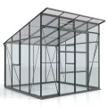 Vitavia Gewächshaus Playa 7600", schwarz, 7,6 m², 3 mm ESG, 6 mm HKP | Wetterfestes & stabiles Treibhaus | Perfekt für Gemüse & Pflanzen | Robust & langlebig - Thumbnail 4
