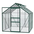 Vitavia Gewächshaus Venus 3800", smaragd grün, 3,8 m², 3 mm ESG | Wetterfestes & stabiles Treibhaus | Perfekt für Gemüse & Pflanzen | Robust & langlebig - Thumbnail 1