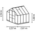 Vitavia Gewächshaus Domus 6700", smaragd, 6,7 m², 4 mm HKP | Wetterfestes & stabiles Treibhaus | Perfekt für Gemüse & Pflanzen | Robust & langlebig - Thumbnail 2