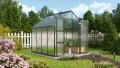 Vitavia Gewächshaus Domus 6700", smaragd, 6,7 m², 4 mm HKP | Wetterfestes & stabiles Treibhaus | Perfekt für Gemüse & Pflanzen | Robust & langlebig - Thumbnail 4