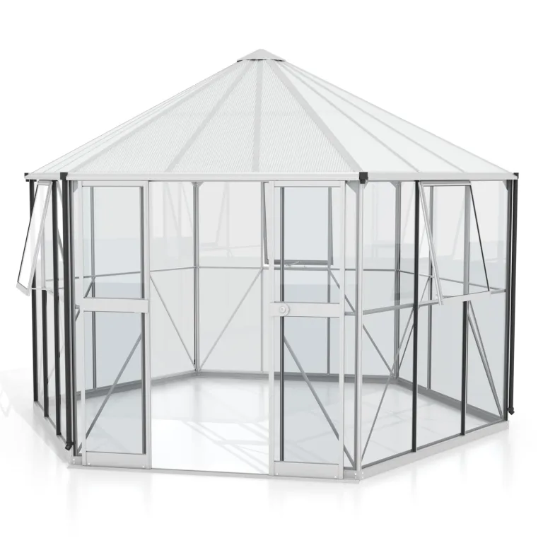 Vitavia Gewächshaus Galaxis 9000", Aluminium | Wetterfestes & stabiles Treibhaus | Perfekt für Gemüse & Pflanzen | Robust & langlebig – Bild 3