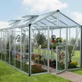 Vitavia Gewächshaus Zeus 8100", Aluminium eloxiert, 8,1 m², 3 mm ESG, 10 mm HKP | Wetterfestes & stabiles Treibhaus | Perfekt für Gemüse & Pflanzen | Robust & langlebig - Thumbnail 5