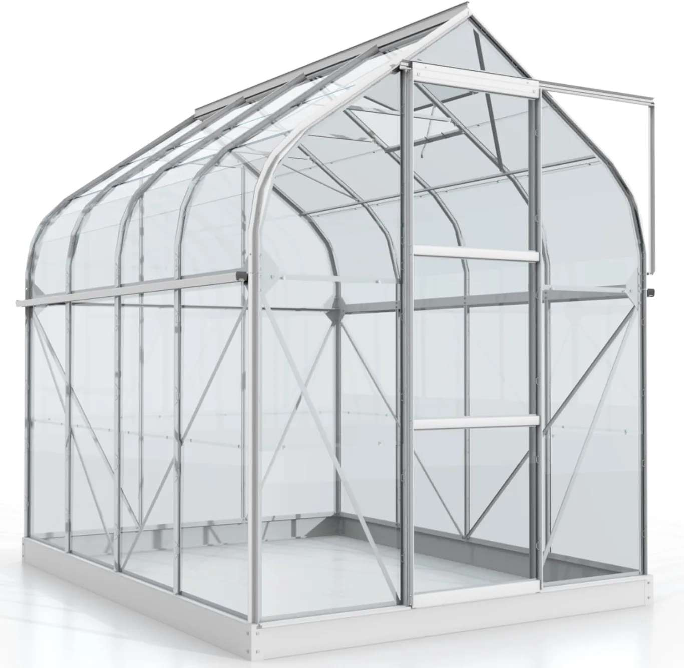 Vitavia Gewächshaus Orion 5000", Aluminium eloxiert, 5,0 m², 3 mm ESG | Wetterfestes & stabiles Treibhaus | Perfekt für Gemüse & Pflanzen | Robust & langlebig - Bild 1