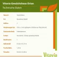 Vitavia Gewächshaus Orion 5000", Aluminium eloxiert, 5,0 m², 3 mm ESG | Wetterfestes & stabiles Treibhaus | Perfekt für Gemüse & Pflanzen | Robust & langlebig - Thumbnail 5