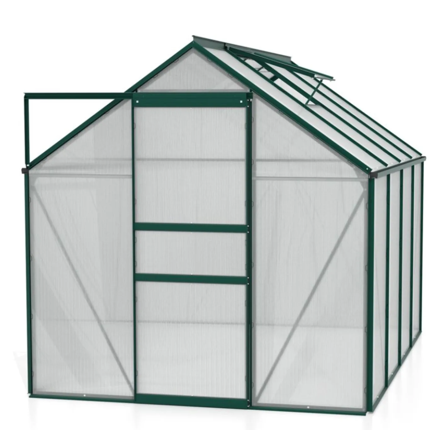 Vitavia Gewächshaus Venus 5000", smaragd grün, 5,0 m², 4 mm HKP | Wetterfestes & stabiles Treibhaus | Perfekt für Gemüse & Pflanzen | Robust & langlebig - Bild 1