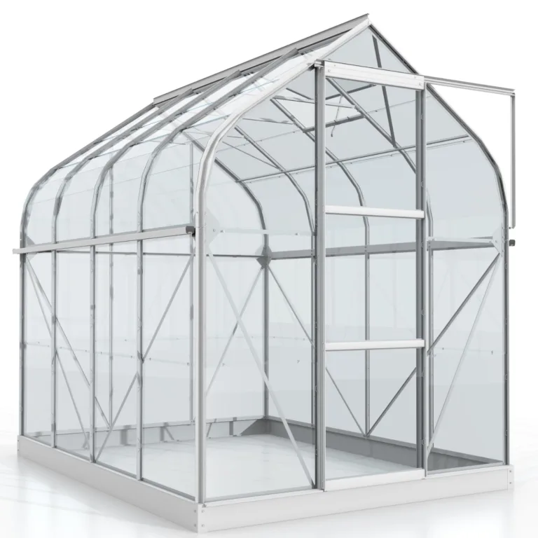 Vitavia Gewächshaus Orion 3800", schwarz, 3,8 m², 3 mm ESG | Wetterfestes & stabiles Treibhaus | Perfekt für Gemüse & Pflanzen | Robust & langlebig – Bild 6