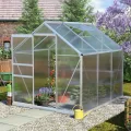 Vitavia Gewächshaus Calypso 5800", Aluminium eloxiert, 5,8 m², 4 mm HKP | Wetterfestes & stabiles Treibhaus | Perfekt für Gemüse & Pflanzen | Robust & langlebig - Thumbnail 8