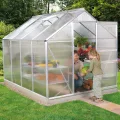 Vitavia Gewächshaus Calypso 5800", Aluminium eloxiert, 5,8 m², 4 mm HKP | Wetterfestes & stabiles Treibhaus | Perfekt für Gemüse & Pflanzen | Robust & langlebig - Thumbnail 4