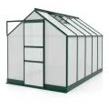 Vitavia Gewächshaus Apollo 6200", smaragd grün, 6,2 m², 6 mm HKP | Wetterfestes & stabiles Treibhaus | Perfekt für Gemüse & Pflanzen | Robust & langlebig - Thumbnail 1