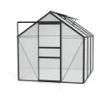 Vitavia Gewächshaus Calypso 4400", schwarz, 4,4 m², 4 mm HKP | Wetterfestes & stabiles Treibhaus | Perfekt für Gemüse & Pflanzen | Robust & langlebig - Thumbnail 3
