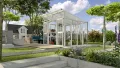 Vitavia Gewächshaus Aphrodite 7800", Aluminium eloxiert, 7,8 m², 3 mm ESG, 10 mm HKP | Wetterfestes & stabiles Treibhaus | Perfekt für Gemüse & Pflanzen | Robust & langlebig - Thumbnail 8