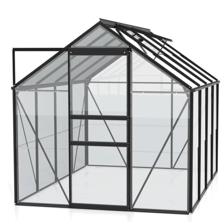 Vitavia Gewächshaus Venus 6200", Aluminium eloxiert, 6,2 m², 6 mm HKP | Wetterfestes & stabiles Treibhaus | Perfekt für Gemüse & Pflanzen | Robust & langlebig – Bild 8